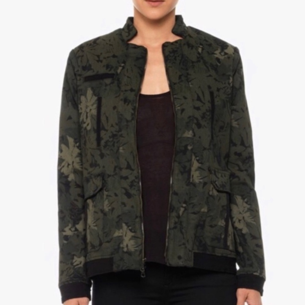 Joe’s Jeans frenchie military floral camo jacket